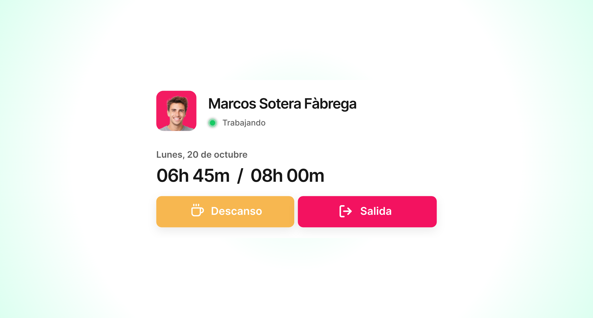 Opciones de descanso y salida en Horalia